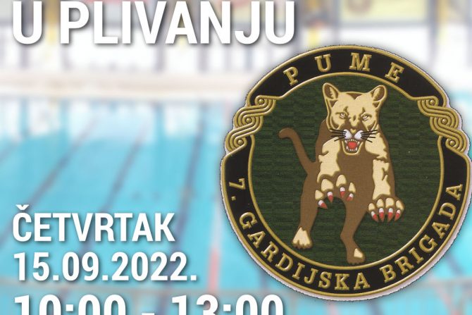 Plivačko natjecanja 7. gardijske brigade PUME u četvrtak, 15.09.2022.