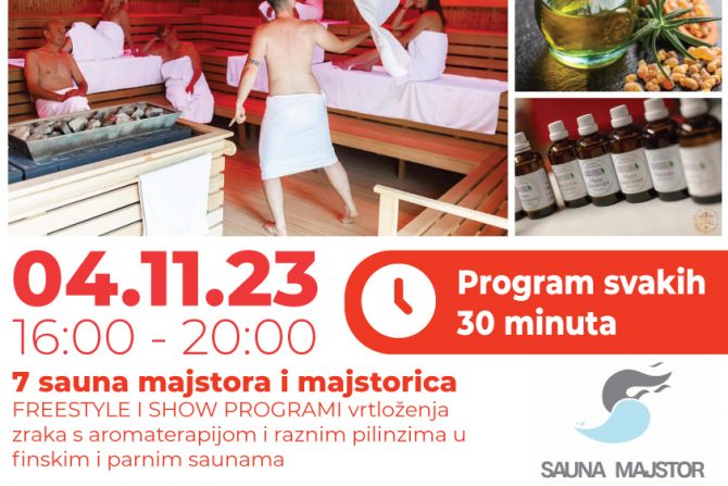 Nezaboravni sauna programi u subotu 04.11.2023.