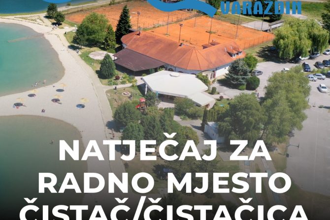 Natječaj za zapošljavanje: radno mjesto Čistač/Čistačica na Rekreativnom centru Aquacity za ljeto 2025.