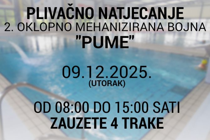 Natjecanje 2. mehanizirane bojne “Pume” na našim Bazenima 09.12.25.